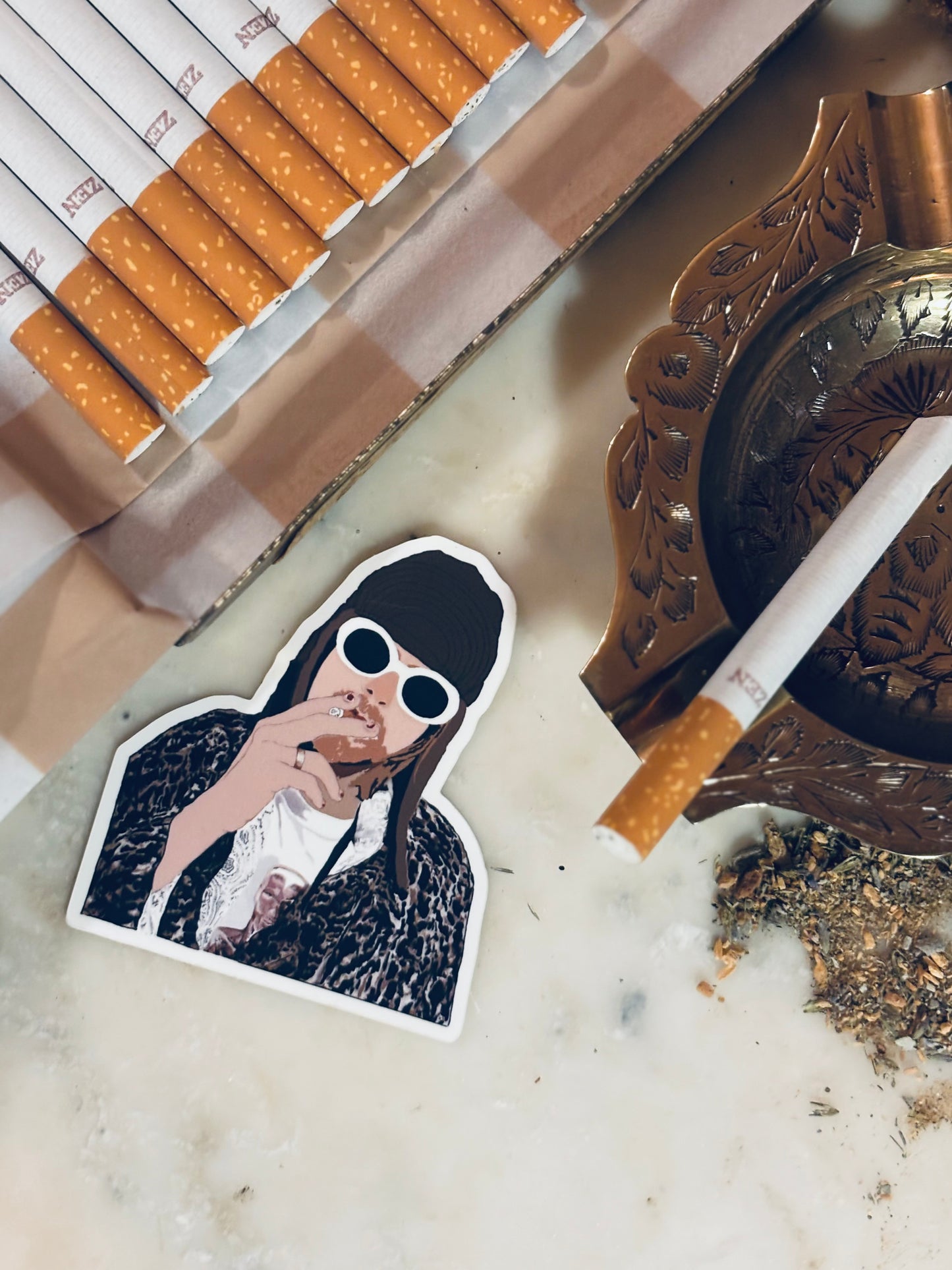 Grunge Icon Sticker- Large