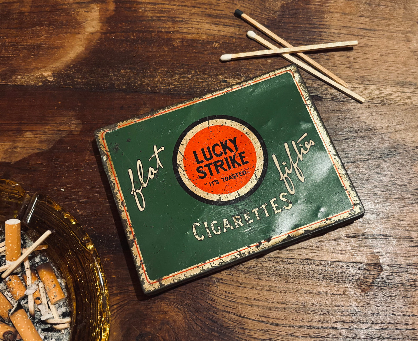 Vintage Lucky Strike Tin No. 002