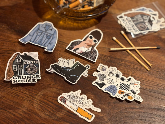 Grunge House Sticker Pack- Large