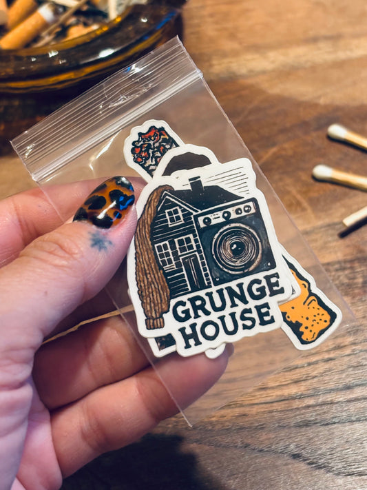 Grunge House Sticker Pack- Small