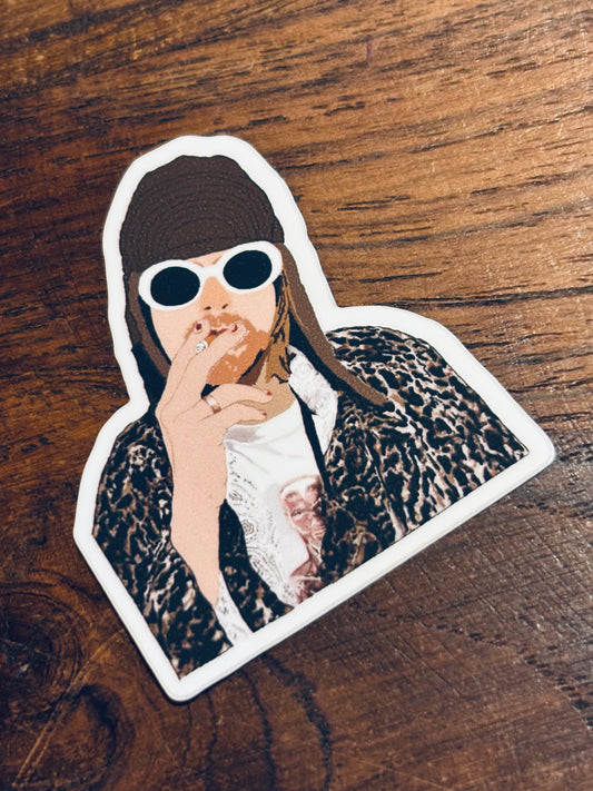 Grunge Icon Sticker- Large